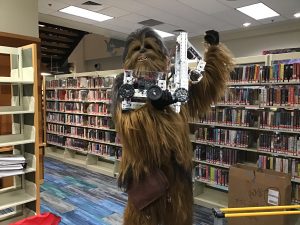 Chewbacca with FTC robot at APL